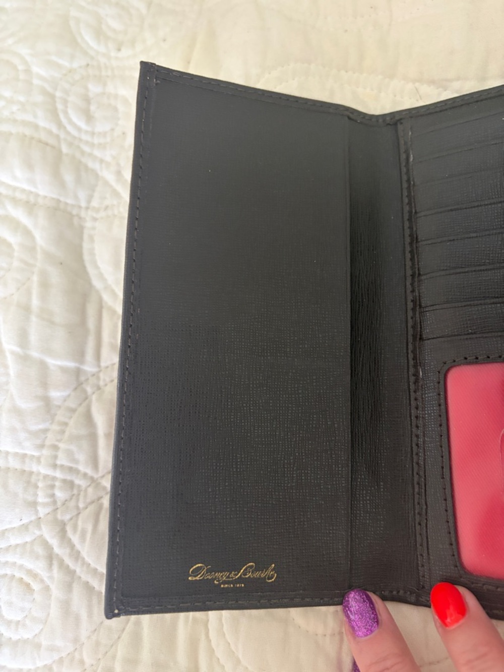 DOONEY & BOURKE Gretta Continental Monogram Wallet Bordeaux - Picture 6 of 12